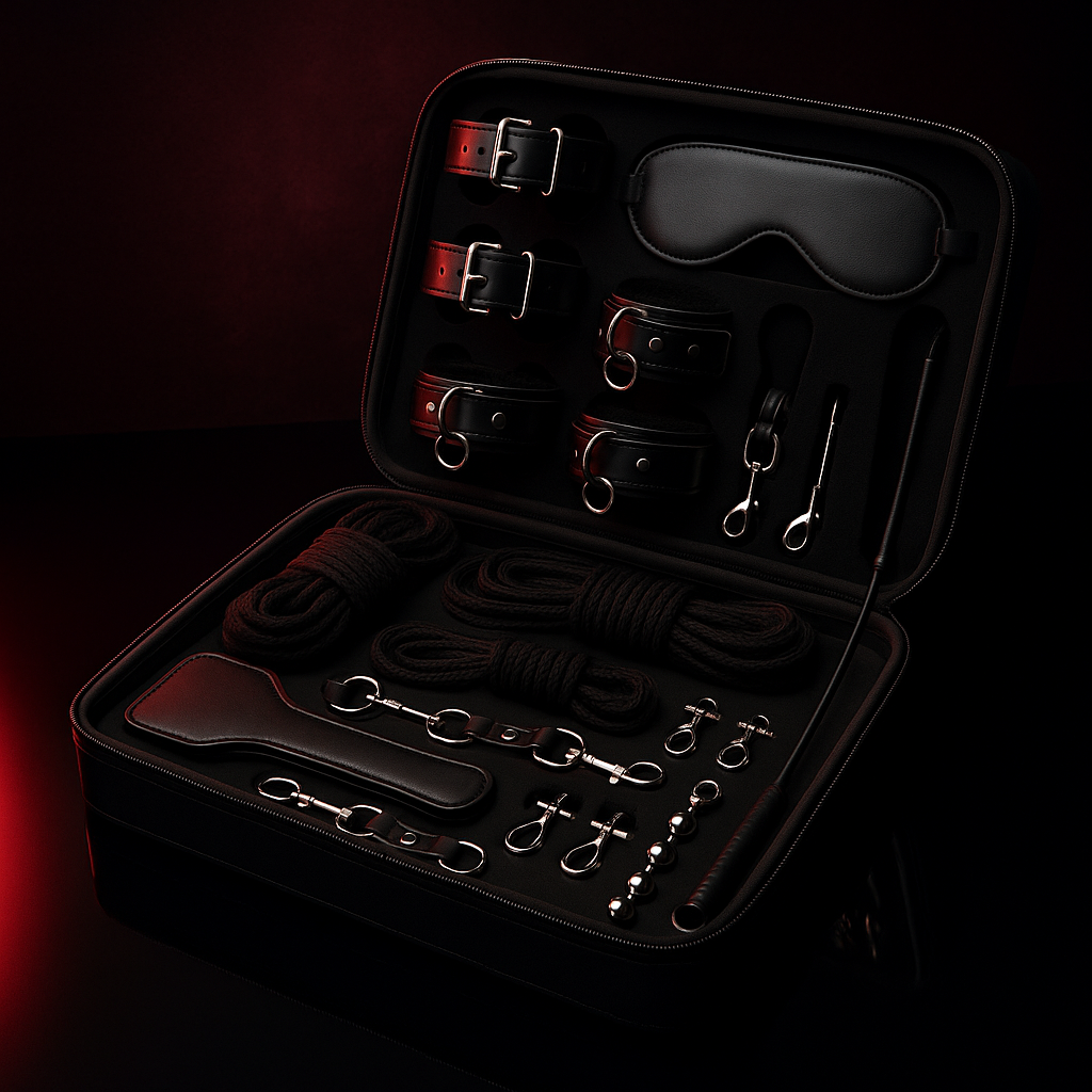 Bondage Leather Kit 23-Piece - premium bondage by Dark Fantasy