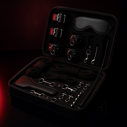 Bondage Leather Kit 23-Piece - premium bondage by Dark Fantasy