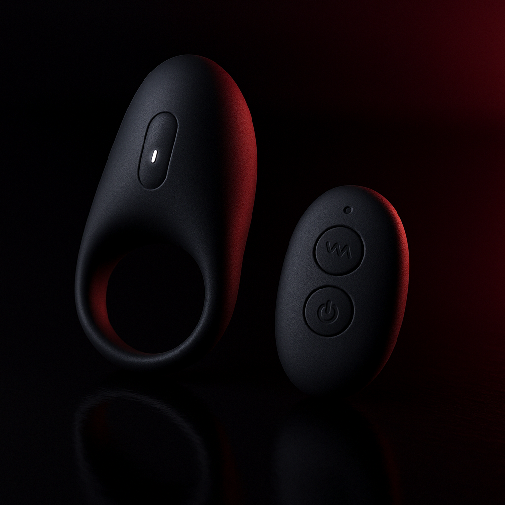 Remote Control Vibrating Couples Ring - intimate vibrator by Dark Fantasy