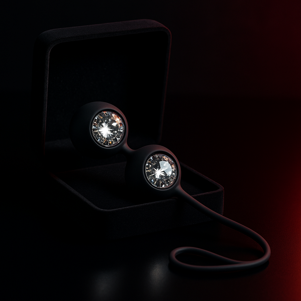 Swarovski Crystal Kegel Balls - kegel exercise balls by Dark Fantasy