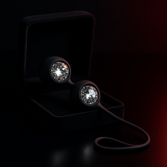 Swarovski Crystal Kegel Balls - kegel exercise balls by Dark Fantasy