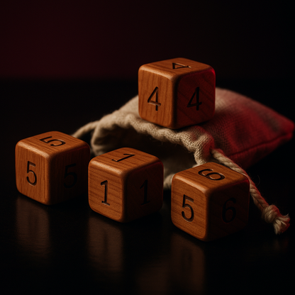 Wooden Dice Set - couples intimacy game by Dark Fantasy