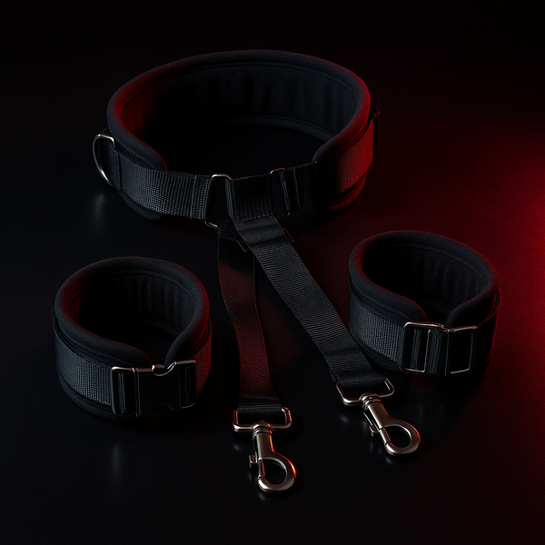 Adjustable Leg Straps BDSM Kit — Restraint Spreader