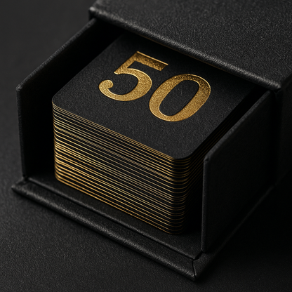50-Piece Couples Flirting Card Set - detail view
