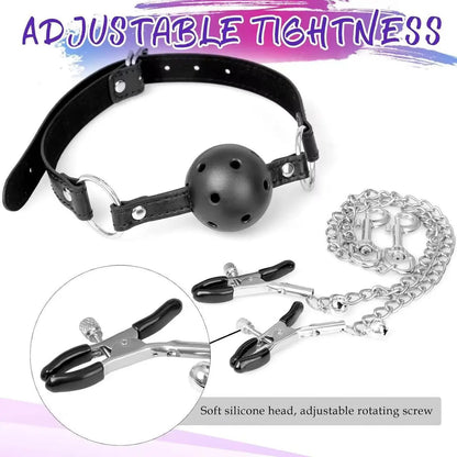 Adjustable Silicone Ball Gag — Quick Release