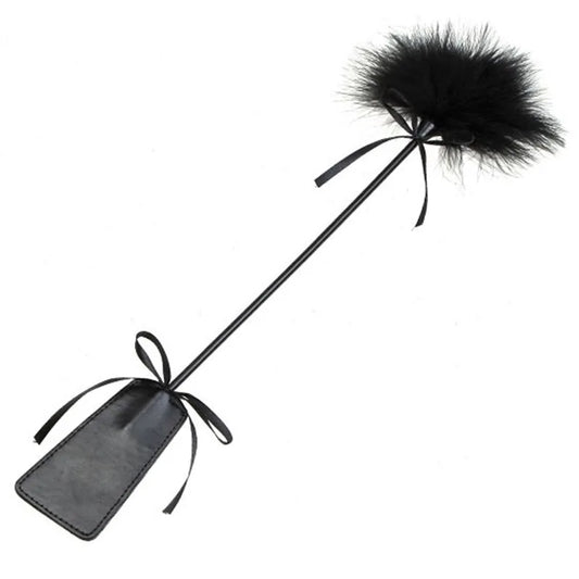 Feather & Leather Dual-End Teaser — Single Tickler