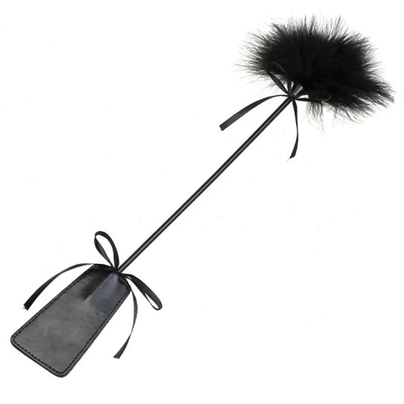 Feather & Leather Dual-End Teaser — Single Tickler