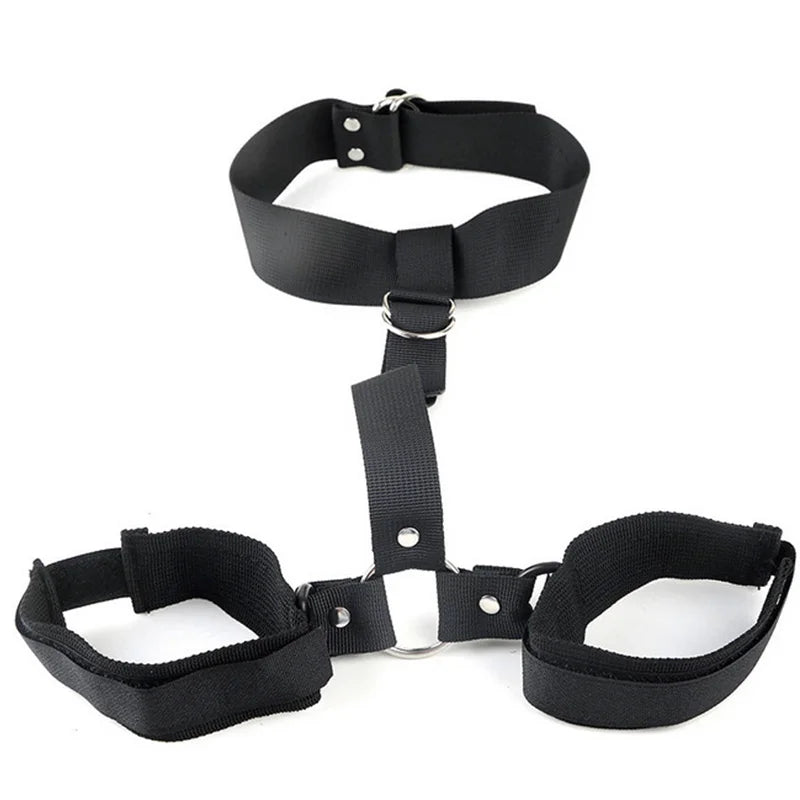 Adjustable Metal Spreader Bar — 18"–36" with Cuffs
