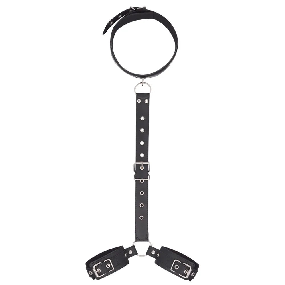 Midnight Leather Wrist Cuffs