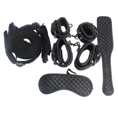 The Midnight Restraint Set — Wrist & Ankle Cuffs