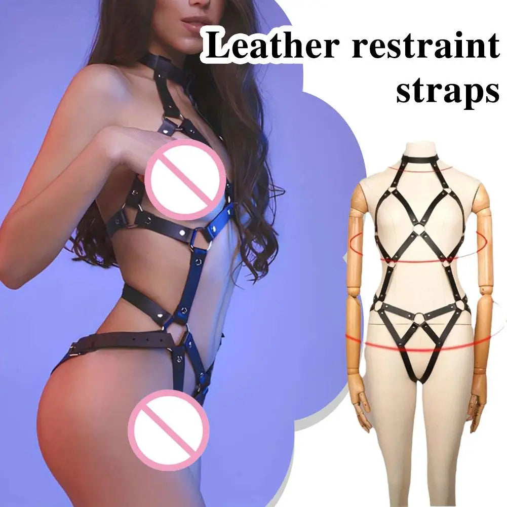 Midnight Leather Body Harness