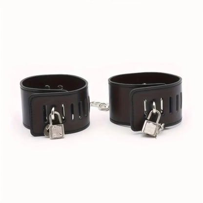 Midnight Leather Wrist Cuffs