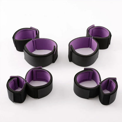 The Midnight Restraint Set — Wrist & Ankle Cuffs