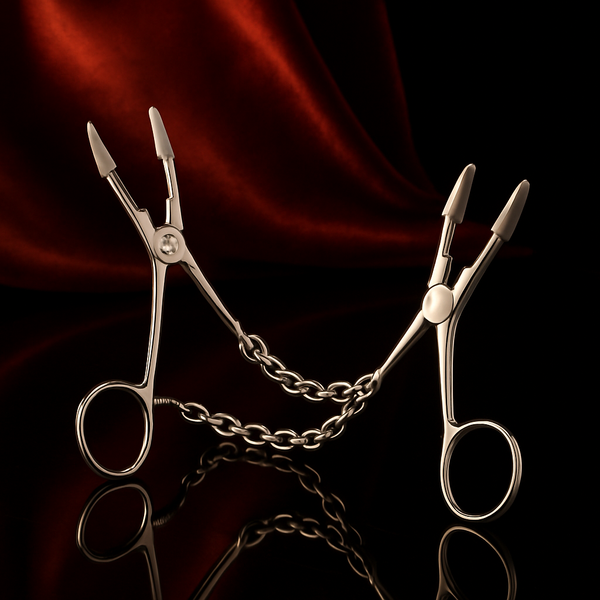 Adjustable Nipple Clamps — Tweezer Style with Chain