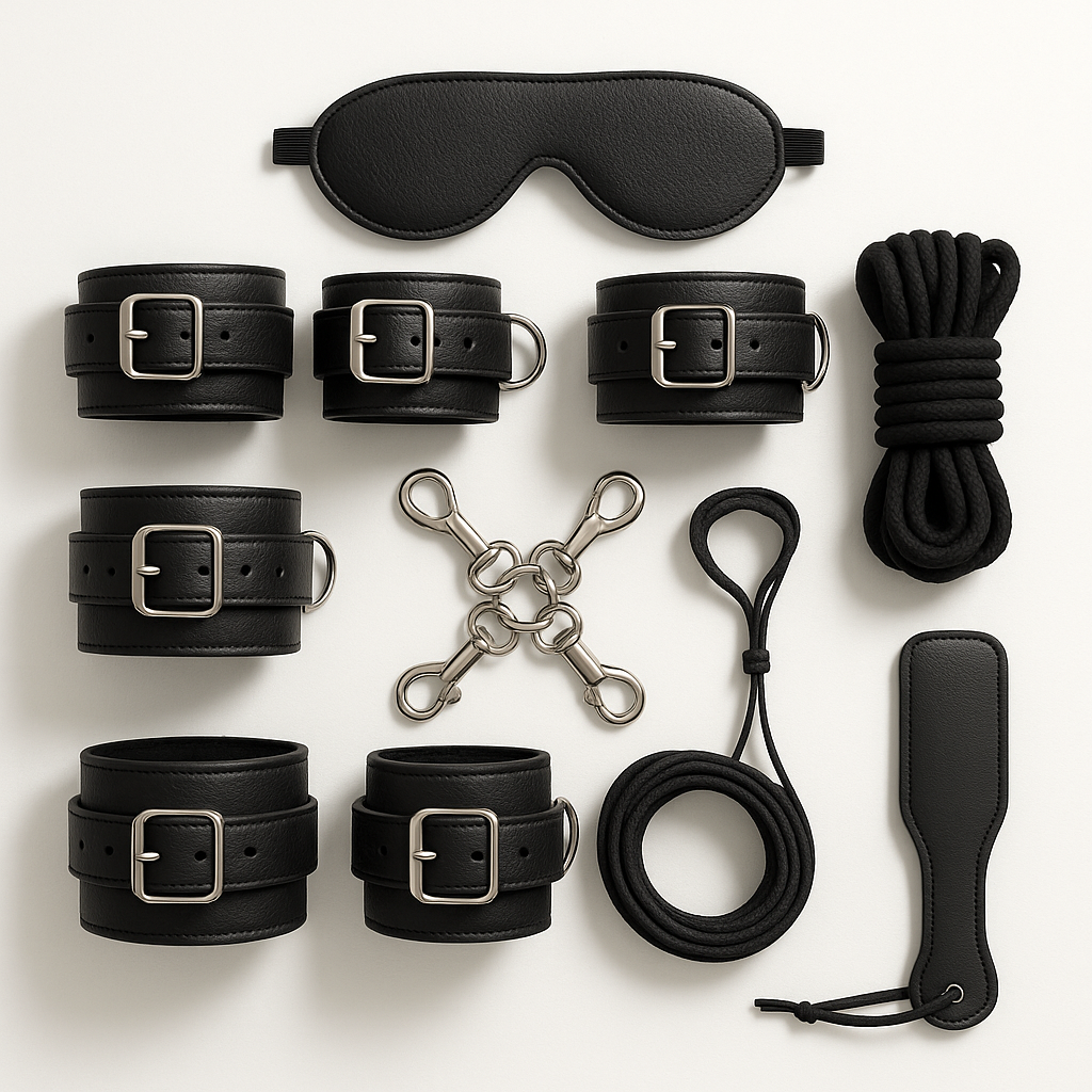 BDSM Bondage Kit 11-Piece - side view