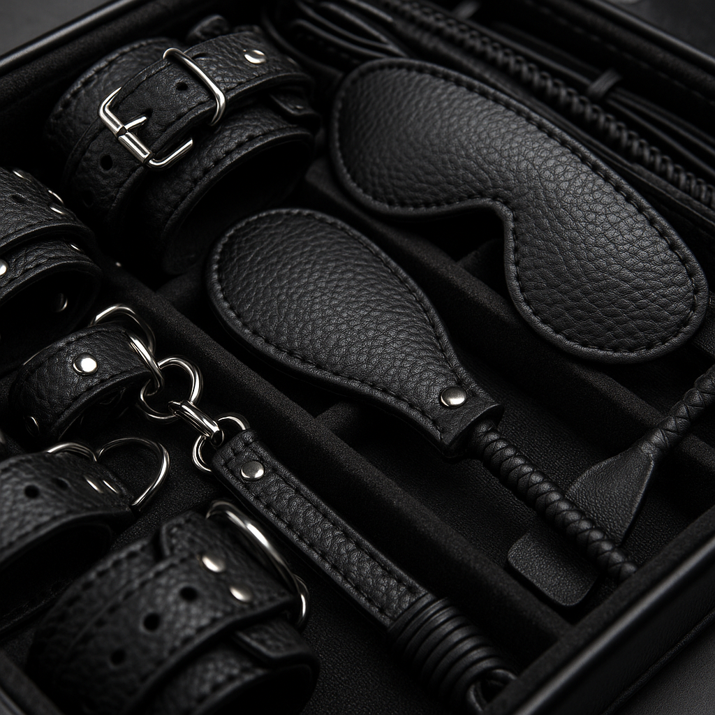 Bondage Leather Kit 23-Piece - detail view