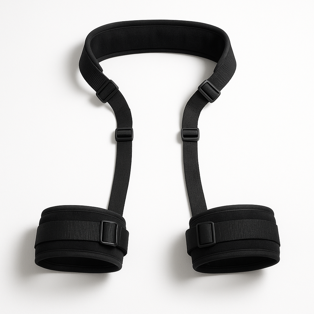 Adjustable Leg Straps BDSM Kit - side view