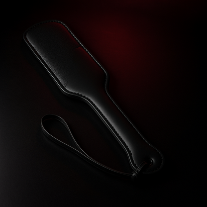 Noir Leather Paddle - impact play toy by Dark Fantasy