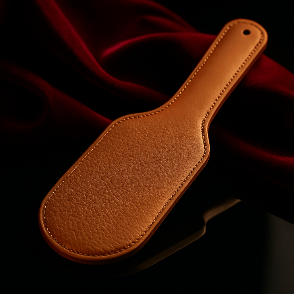 Noir Leather Paddle — Dark Fantasy