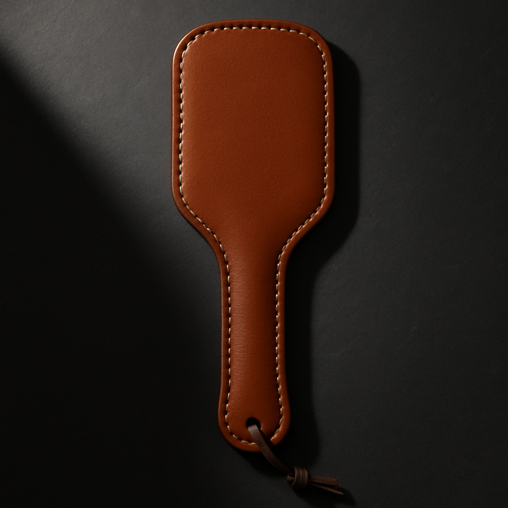 Noir Leather Paddle — Dark Fantasy