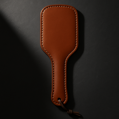 Noir Leather Paddle — Dark Fantasy