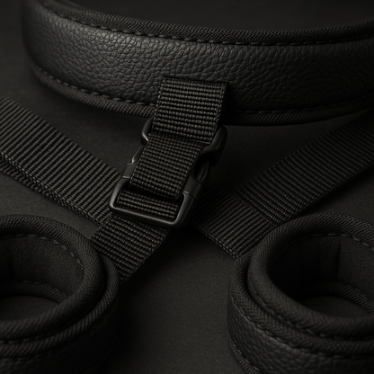 Adjustable Leg Straps BDSM Kit - detail view
