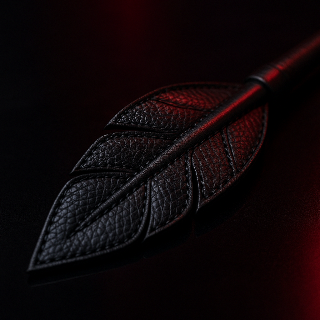 Raven Riding Crop - front view