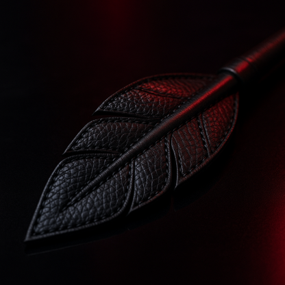 Raven Riding Crop - front view