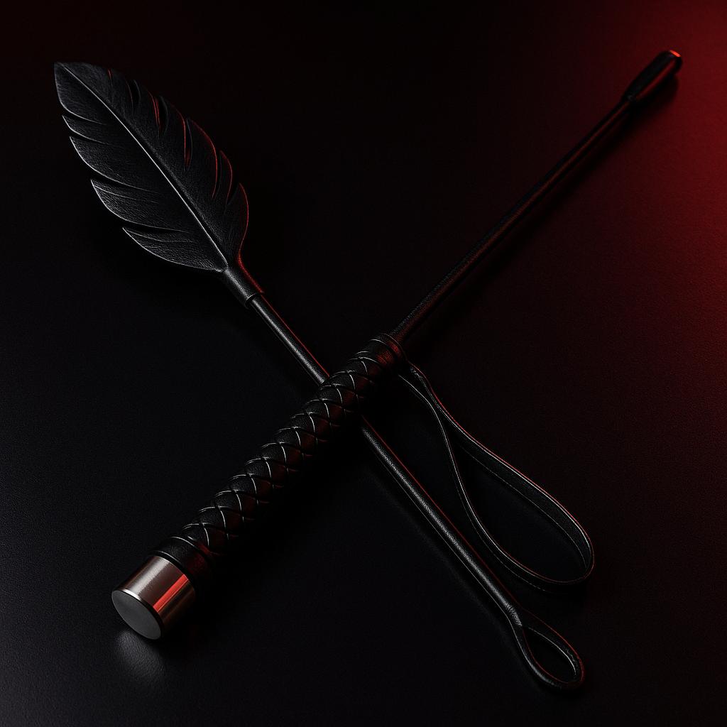 Raven Riding Crop - impact play toy by Dark Fantasy