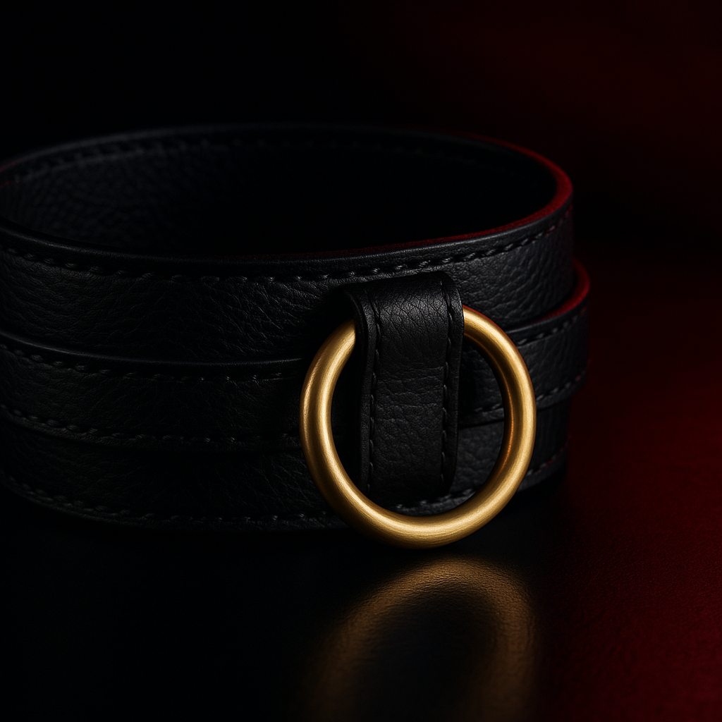 Signature Leather Collar - front view