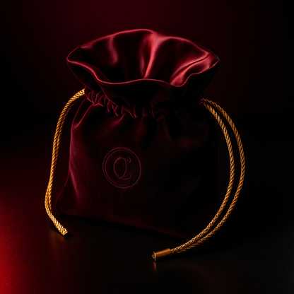 Luxury Velvet Storage Pouch - front view